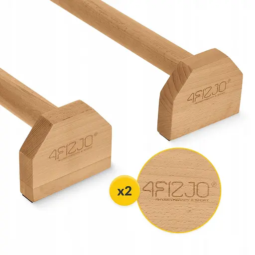 Упоры для отжиманий (паралетсы) 4FIZJO деревянные, удлиненные 4FJ0644 (P-5905973400367) - фото 10