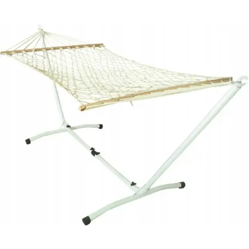 Гамак плетений Jumi Garden з планкою білий - фото 3