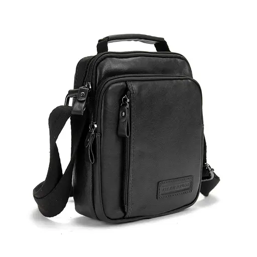 Мессенджер черный кожанный Ruff Ryder RR-9107A