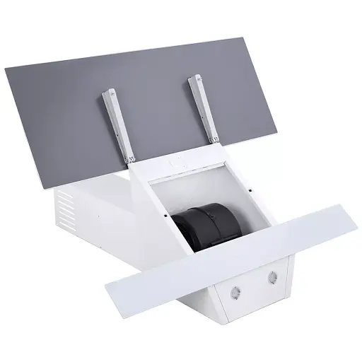 Вытяжка декоративная наклонная Минола HVS 9412 WH 850 LED - фото 8