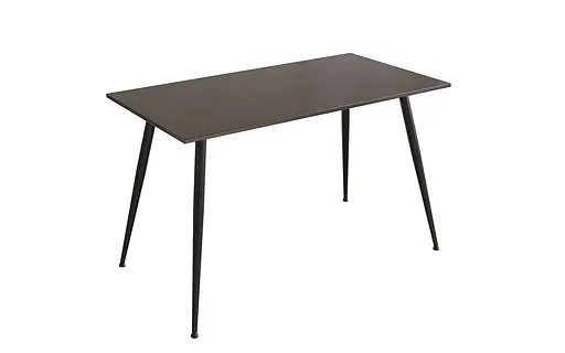 Кухонний стіл Марсель 40 Ferrum-decor 75x120x60 Чорний метал ДСП Венге Магія 16 мм (FRD-106755)