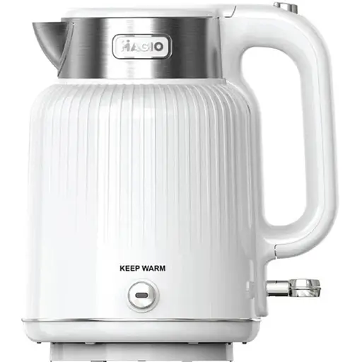 Електрочайник Magio МG-508, білий, 1250W, 1.7 л, дисковий, подвійні стінки: нержавіюча сталь, пластик - фото 1