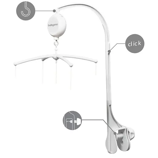 Уценка. Музыкальный мобиль BabyOno Космос с электронным механизмом (794) - фото 11