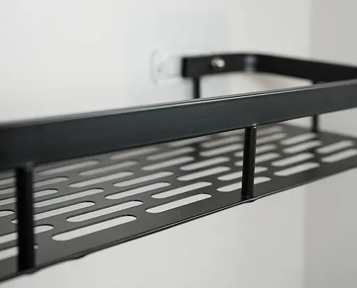 Набор металлических полок для ванной комнаты Fabrika ONIX 2 шт черный+подарок ершик для унитаза Fabrika PRACTIС White - фото 11