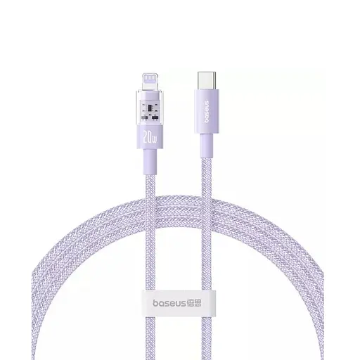 Кабель Baseus Gem Fast-Charging Data Cable USB-C to iP 20W 2m Nebula Purple - фото 1