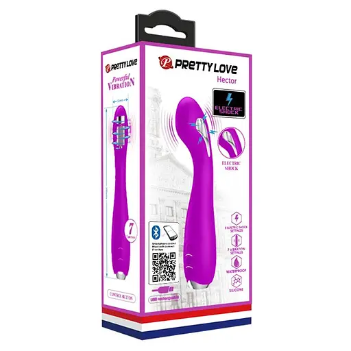 Вібратор Pretty Love Hector Smart 19.5 см фіолетовий - фото 9