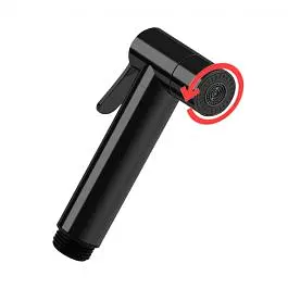 Лійка гігієнічного душу Paffoni Tweet Plus ДВА ВИДИ СТРУМІННЯ black matt ZDOC126NO, Чорний матовий - фото 3