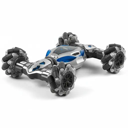 Трюковая машинка на радиоуправлении DH 666-60, браслет сенсорного управления, роликовые колеса, 360°, аккумулятор 7.4 V, серая