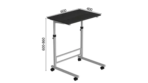 Стол приставной Амиго 62x60x40 металл Серый ДСП Сосна Кембра 16мм FRD-102542 - фото 2