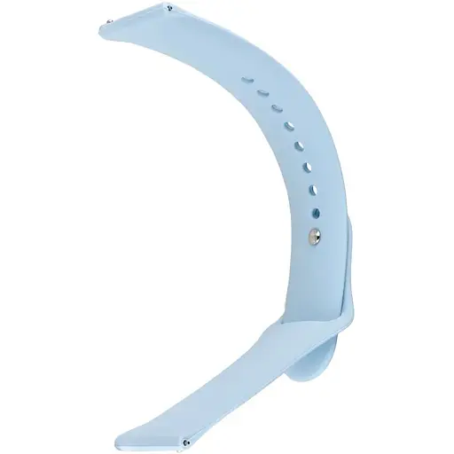 Ремінець Silicone 20 мм Watch Active/Galaxy S4 42 мм/Gear S2/Xiaomi Amazfit Mist Синій - фото 1