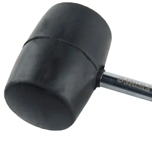 Киянка резиновая Sigma 900 г черная, металлическая обрезиненная рукоятка (4317501) - фото 2