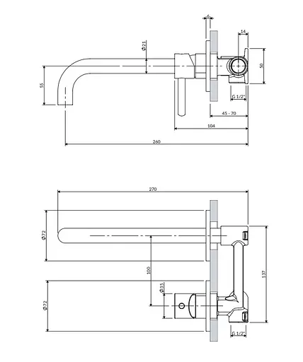 Змішувач для умивальника прихованого монтажу Omnires Y nickel Y1215HLNI Никель - фото 2