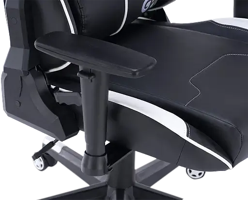 Геймерское кресло GT Racer черное с белым (X-2528 Black/White) - фото 11