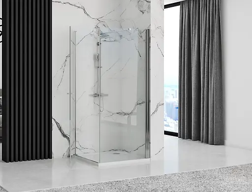 Душова кабіна Rea Maxim 90x90 R REA-K0267, Хром, Права, прозорий - фото 3