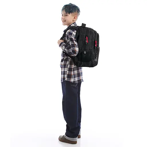 Рюкзак GoPack Education 175M-8 Anime boy Чорно-червоний (GO26-175M-8) - фото 19