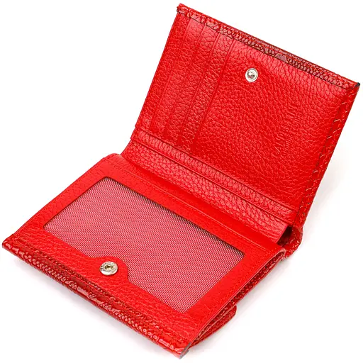 Жіночий шкіряний гаманець Canpellini 12х9.8х1.5 см acs0025495 - фото 3