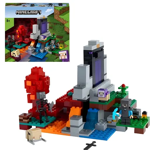 Конструктор Minecraft Зруйнований портал на 316 деталей (11816) - фото 2