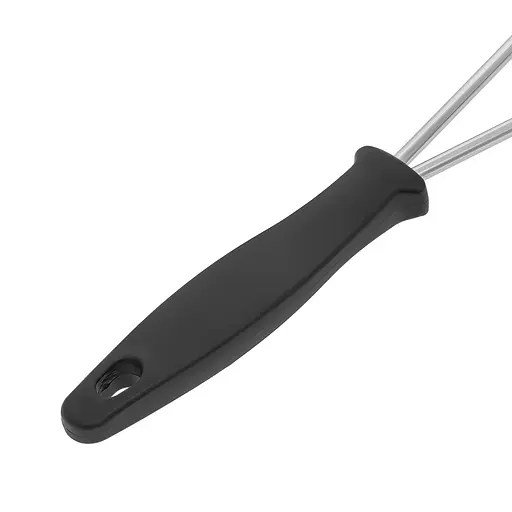 Товкачка картоплям'ялка для картоплі посилена з нержавіючої сталі з пластиковою ручкою 25 см, Kitchen Master Чорний 86227 - фото 5