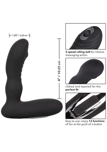 Стимулятор простати Wireless Pinpoint Probe, 12.7 см чорний - фото 7