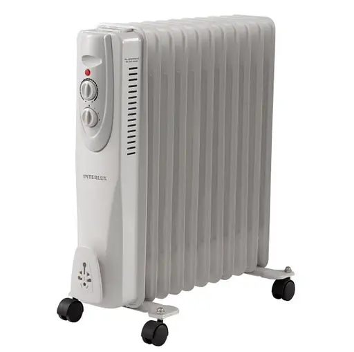 Оливний нагрівач Радіатор 2500 Вт термостат 11 ребер Польща Interlux - фото 1
