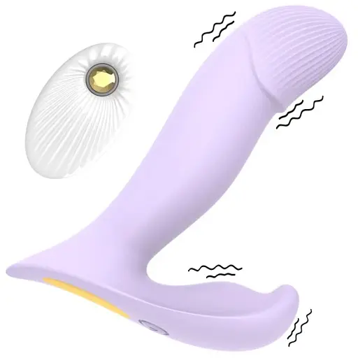 Вібратор для точки G і клітора I’MCUM DualWave Pro з дистанційним керуванням і режимом поштовхів Лавандовий (IM-KCD011)