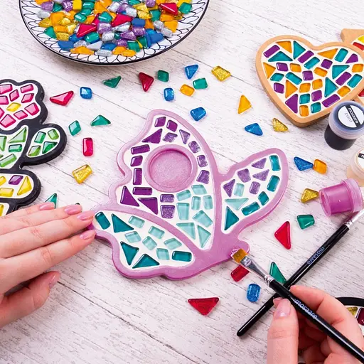 Дитячий набір для творчості кришталева мозаїка "Підсвічник-Метелик" MA1004 - фото 2