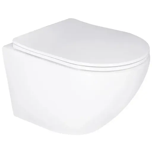 Унитаз подвесной Mixxus Ellipse-0305-T3 485x360x365 мм, система смыва Tornado 3.0 MI6701, Белый - фото 1