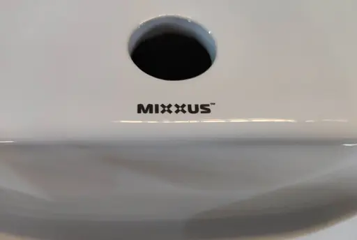 Умивальник підвісний Mixxus Premium Quadro-1201-R 430x265x135 мм з отвором під змішувач та перелив MP6504, Білий - фото 2