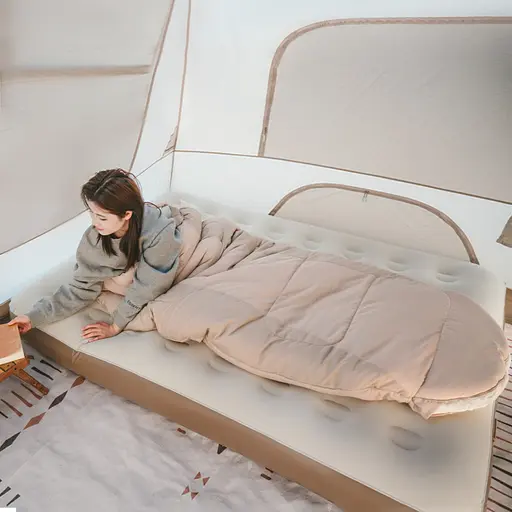 Спальный мешок овальный Naturehike PS200 CNK2350WS026, бежевый - фото 4