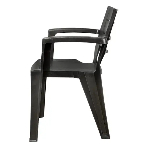 Стул садовый пластиковый Bica Emma графит - фото 2