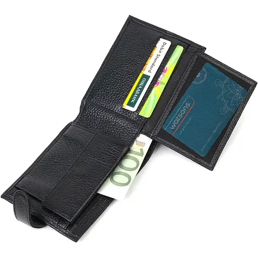 Кожаный мужской кошелек Bond 12.5х9х2.5 см acs0026910 - фото 5