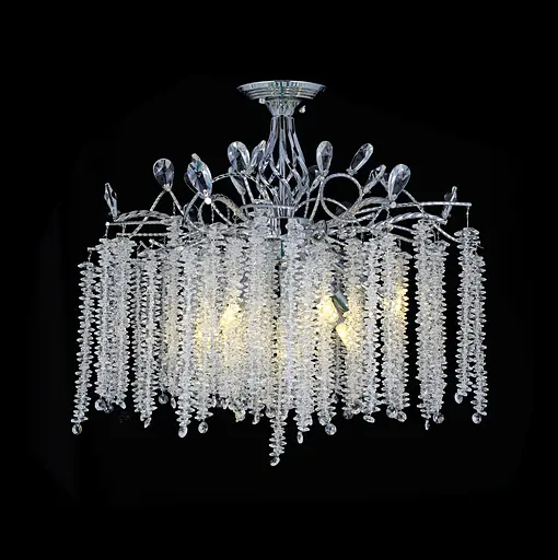 Люстра підвісна кришталева VALESO 1113/600 хром на 9 ламп E14