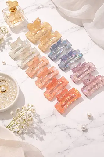 Перламутрові бантики крабіки Iridescent Bow 12 шт. - фото 1