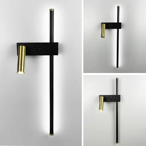 Лінійний бра Vogue зі спотом ліва Line F WB 10/2 L BK - фото 5