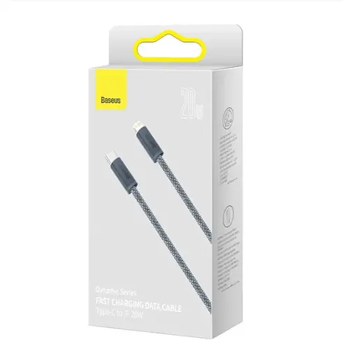 Кабель Baseus Dynamic Series Fast Charging Data Cable Type-C to Lightning 20W 1 м Сланцево-сірий - фото 2