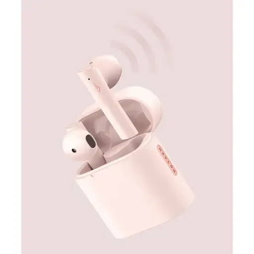 Навушники TWS Haylou T33 MoriPods Earbuds pink UA - фото 4