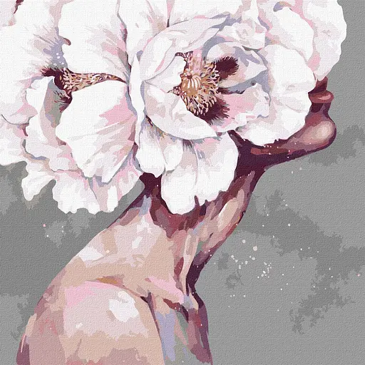 Набір для розпису по номерах Вишукана дівчина, 40x40 см, КНО5094