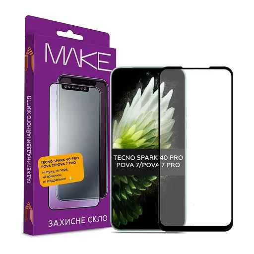 Захисне скло MAKE Tecno Spark 40 Pro/Pova 7/Pova 7 Pro
