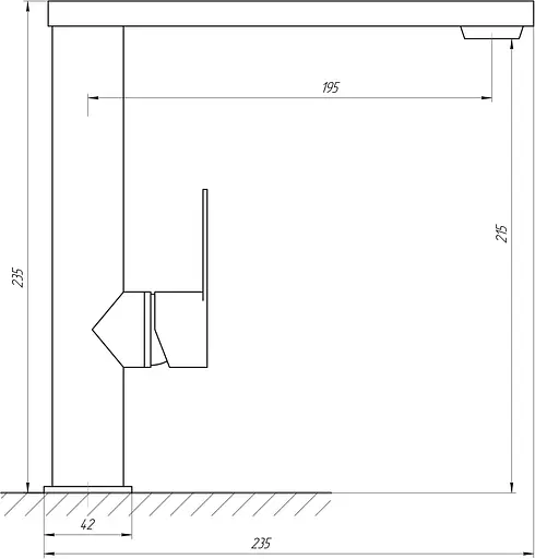 Змішувач для кухні Topaz Sardinia P 8822-H18 Хром - фото 5
