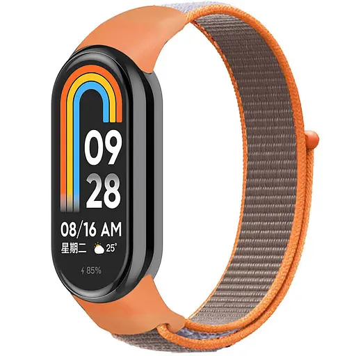 Ремешок Nylon New для Xiaomi Mi Band 8/9/10 Orange