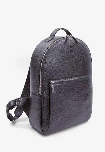 Кожаный рюкзак Groove L темно-синий флотар - фото 3