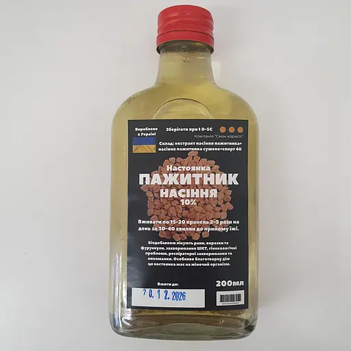 Настоянка на насінні пажитнику 200 мл - фото 1