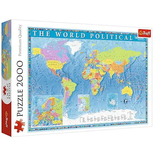 Пазл Trefl Політична мапа світу 2000 ел. (27099) - фото 1