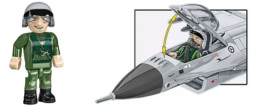 Конструктор Самолет истребитель F-16AM Fighting Falcon COBI 5913 - фото 6