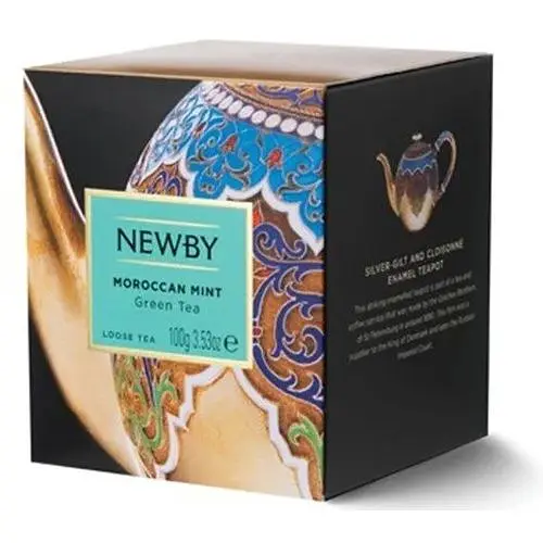 Чай зелений Newby Марокканська м'ята 100 г картон (221720) - фото 1