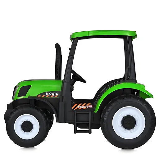 Електромобіль дитячий Трактор M 4643EBLR-5 24V 2x12V10AH EVA TF шкіра зелений - фото 3