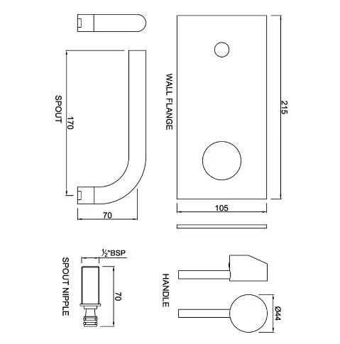 Смеситель для умывальника Jaquar Florentine FLR-CHR-5233K Хром - фото 2