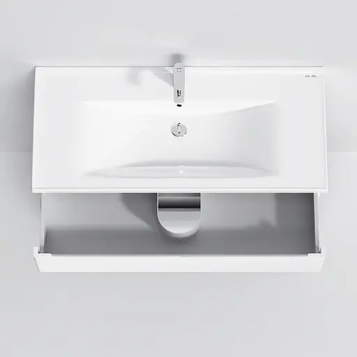 Тумба з умивальником AM.PM Hit 100 см підлогова білий M93A-FSX01002-WC01002WG38 Білий - фото 9