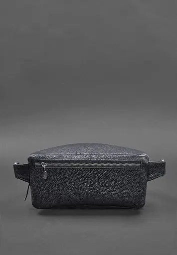 Шкіряна жіноча сумка на пояс Spirit темно-синя - фото 4