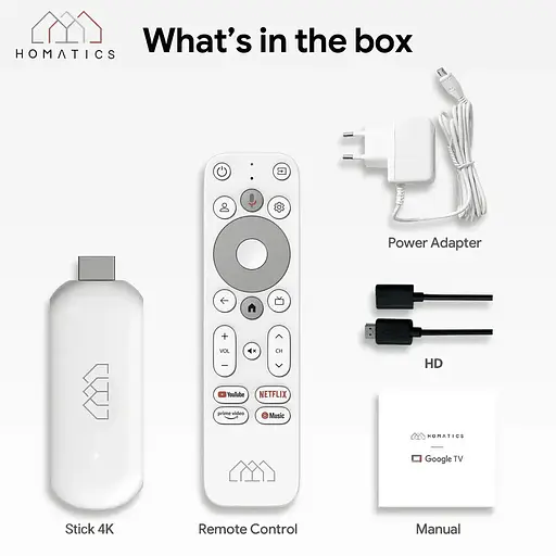 Смарт ТВ приставка Smart TV Box Homatics 4K Stick 2/32GB - фото 3